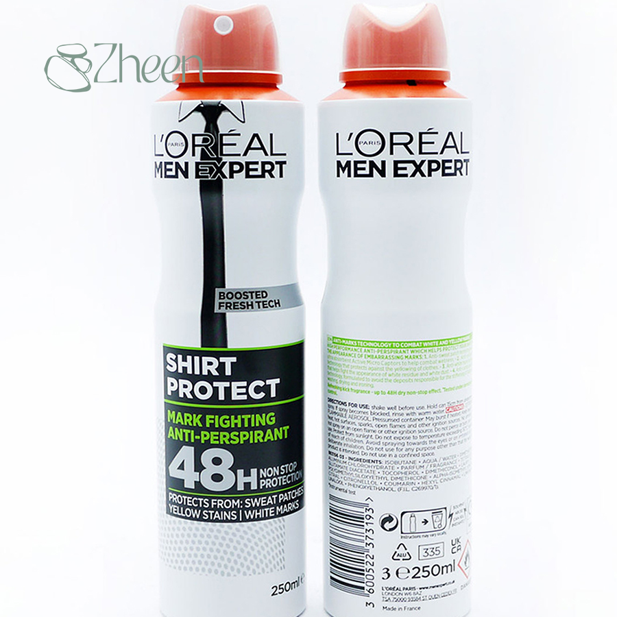 اسپری ضد تعریق مردانه لورال 48 ساعت Shirt Protect (سبز) 250 میل